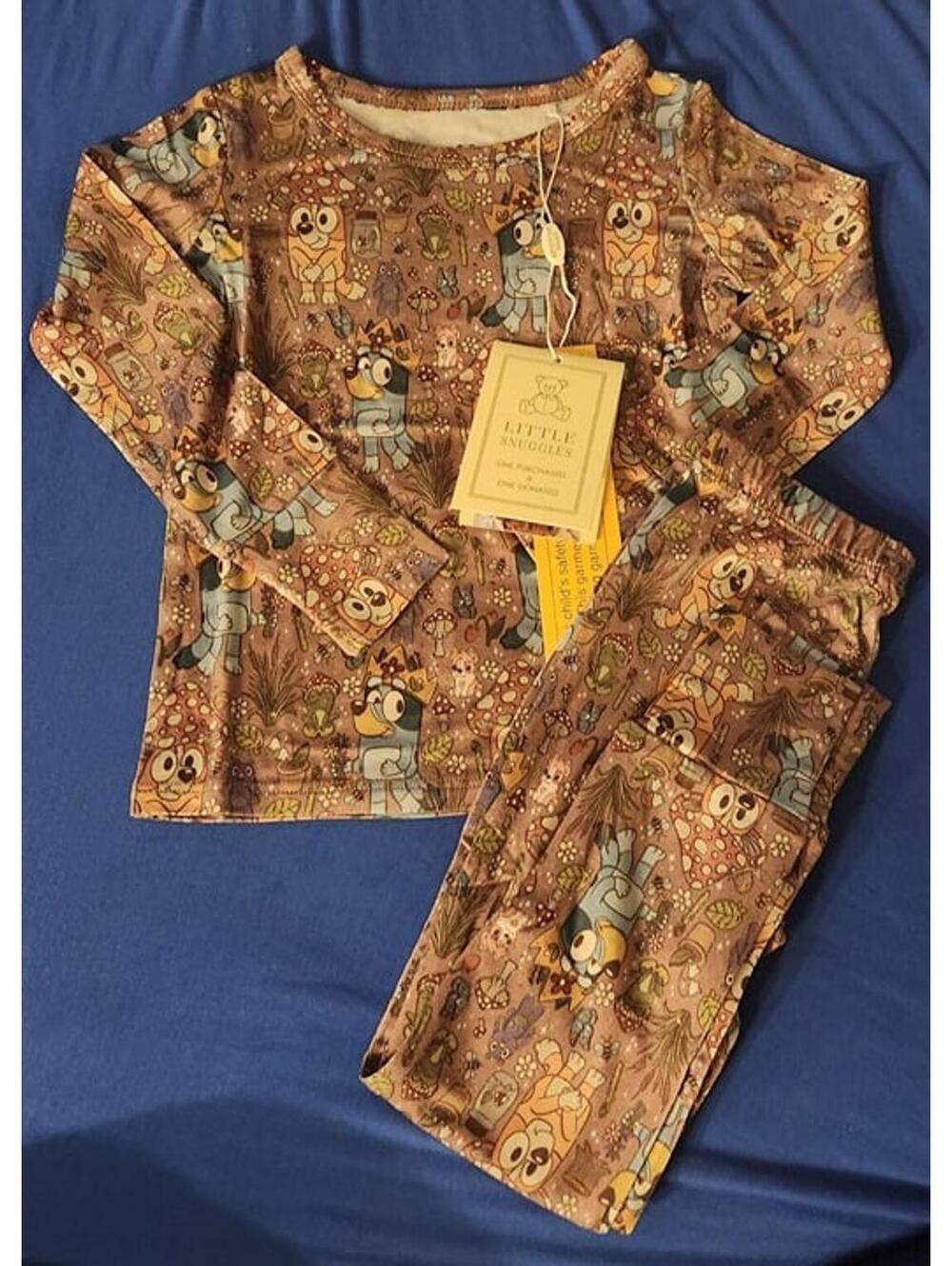 2t bluey bamboo pajamas